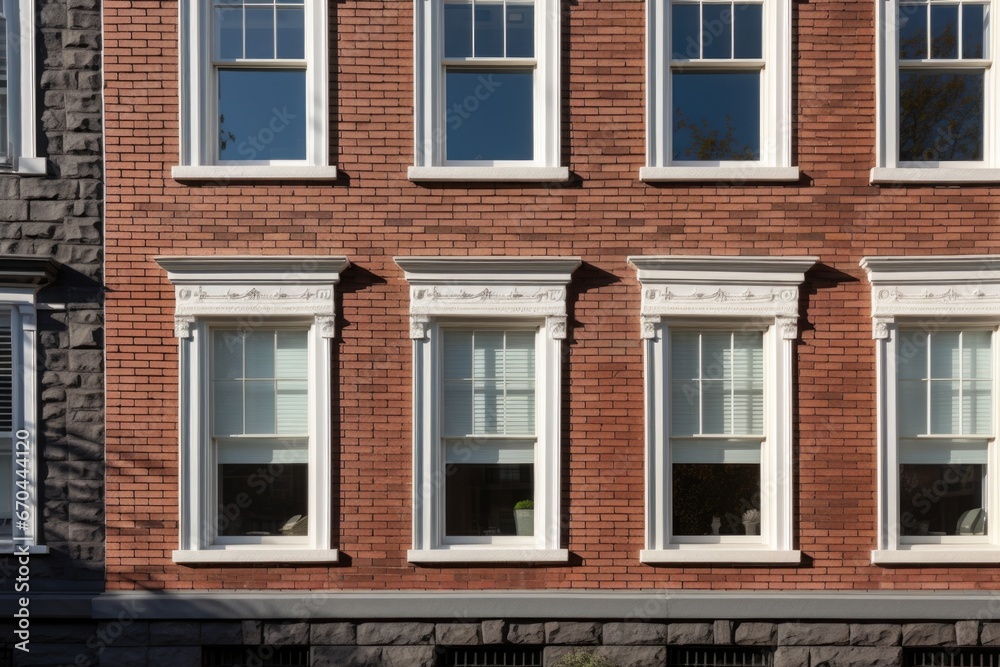 close-up of masonry craftsmanship on georgian building