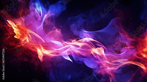 neon purple  fire motion blur abstract background. Gas fuel and renewable energy concept.