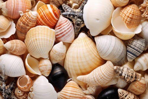 an array of different seashells side by side