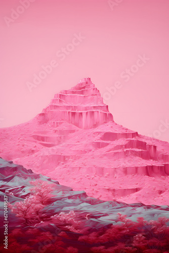 pink mountain