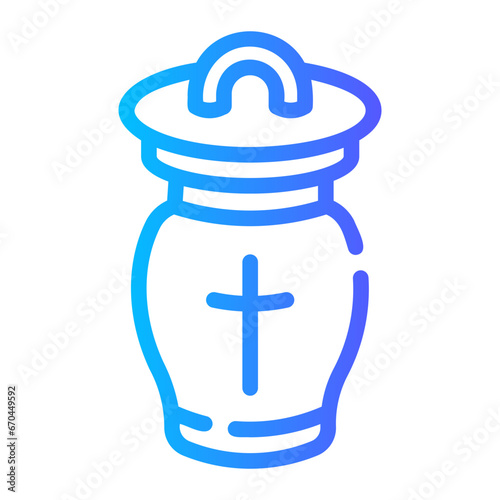 ashes Line Gradient Icon