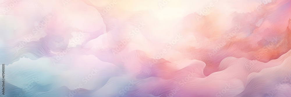 A gentle watercolor background graced by pastel hues. Soft, pastel colors, watercolor masterpiece, peaceful design, artistic sophistication, soothing palette, creative finesse. Generated by AI.