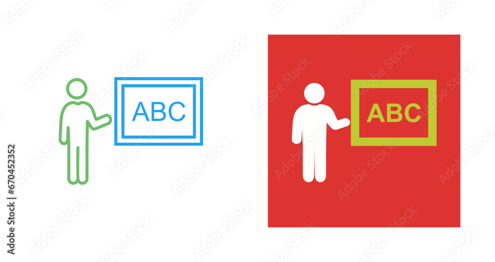 Teacher Vector Icon Teacher Vector Icon