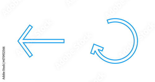 Left Back Arrow Vector Icon