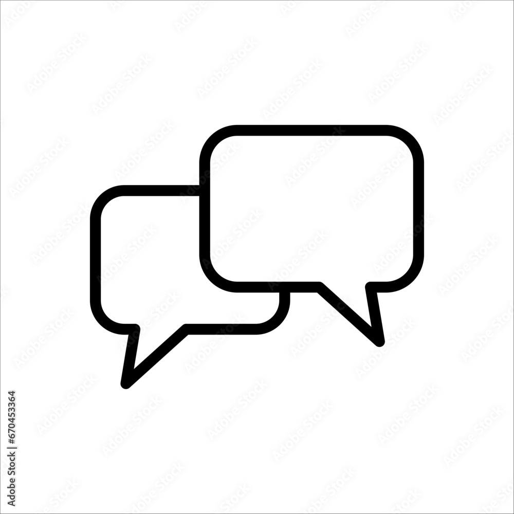 Bubble speech icon vector in trendy design on white background Bubble speech icon vector in trendy design on white background