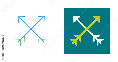 Two Arrows Vector Icon