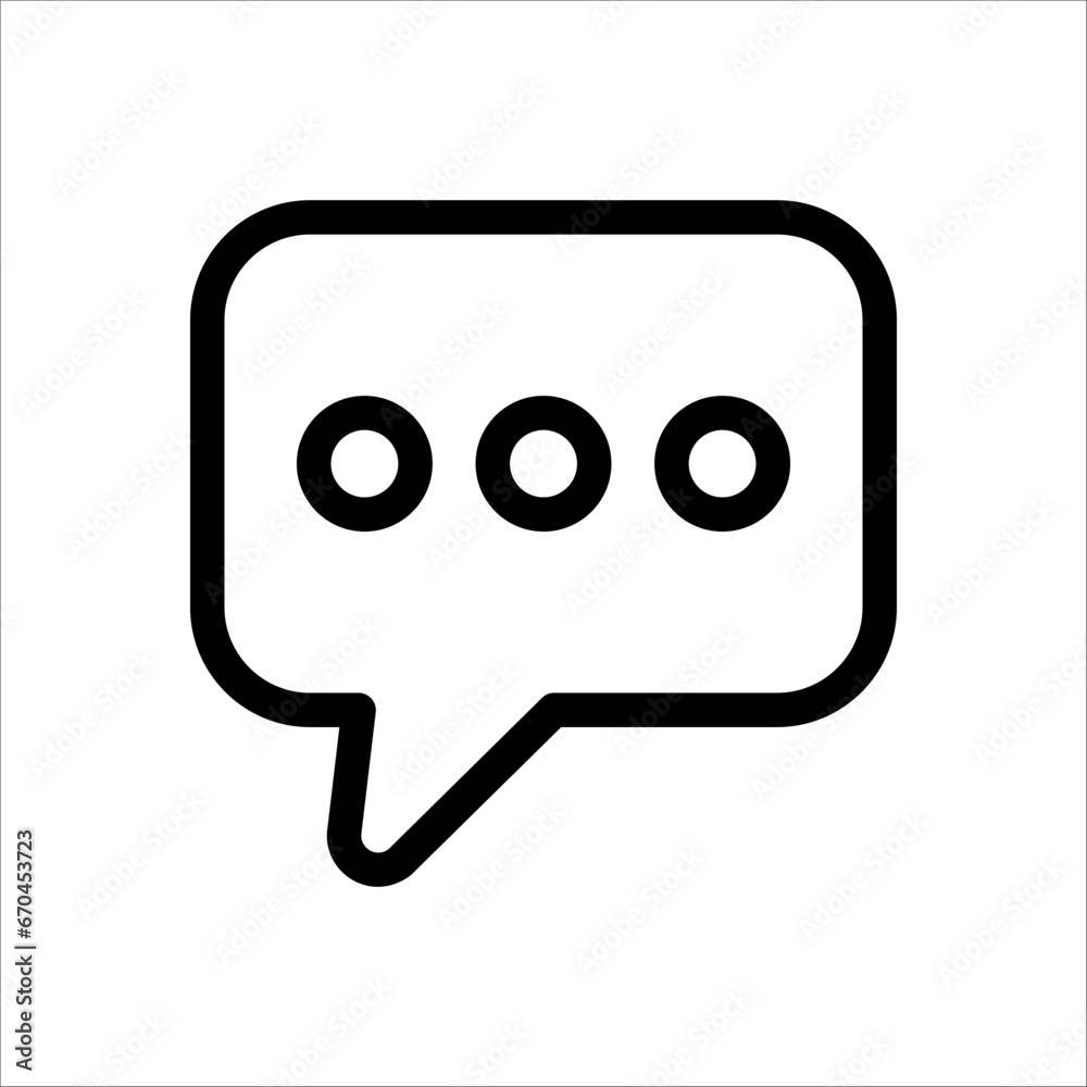 Bubble speech icon vector in trendy design on white background Bubble speech icon vector in trendy design on white background