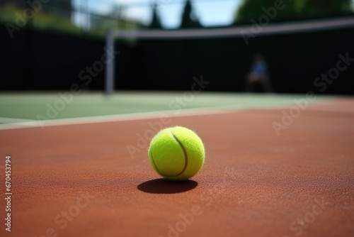 single tennis ball lying in the corner of a court © Alfazet Chronicles