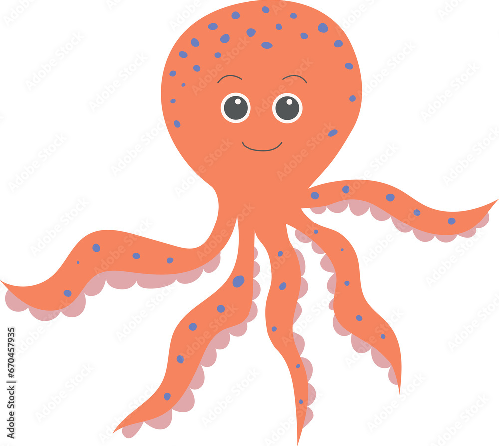 Deep ocean, sea life elements. Ocean life, aquarium life Deep ocean, sea life elements. Ocean life, aquarium life