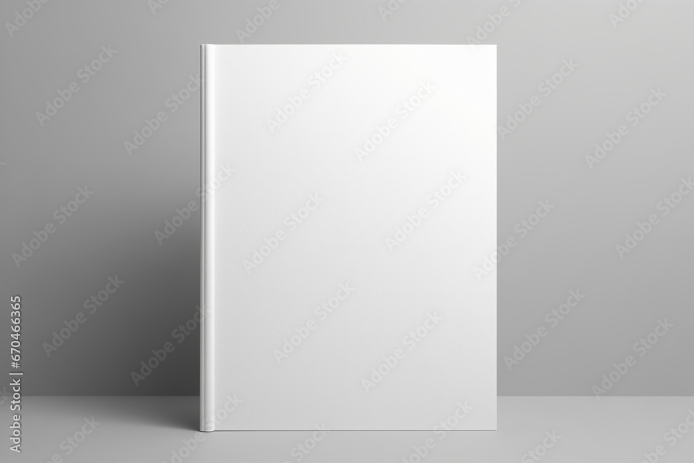 A4 Magazine Brochure 3D Rendering White Blank Mockup A4 Magazine Brochure 3D Rendering White Blank Mockup