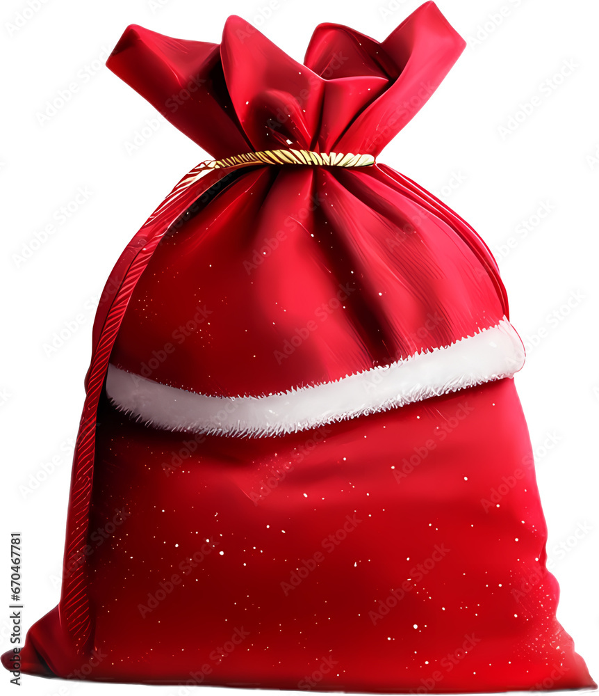 Red sack of Santa Claus Stock Illustration | Adobe Stock