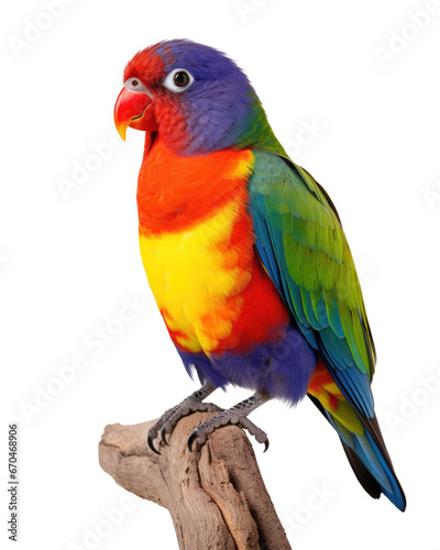  a colorful bird on transparent background