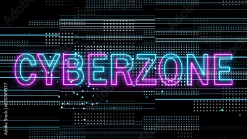 abstract colorful glowing neon text on digital illustration background  4k 