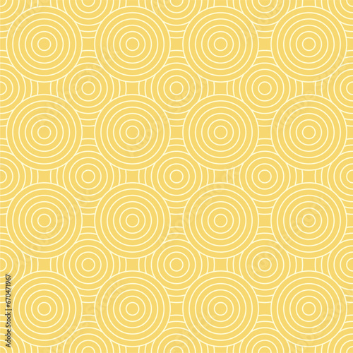 Chinese and Japanese seamless pattern on retro color background. Geometric rounded shape and swirl texture for background.