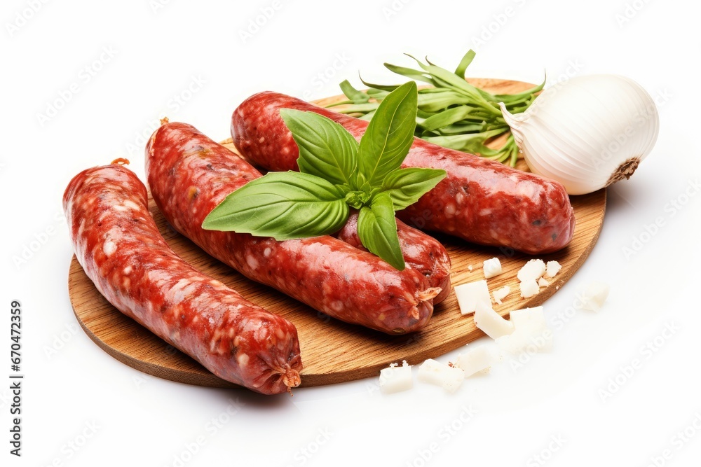 Tasty cut homemade sausage garlic peppercorns. Tasty meal pork meat red. Generate Ai Tasty cut homemade sausage garlic peppercorns. Tasty meal pork meat red. Generate Ai