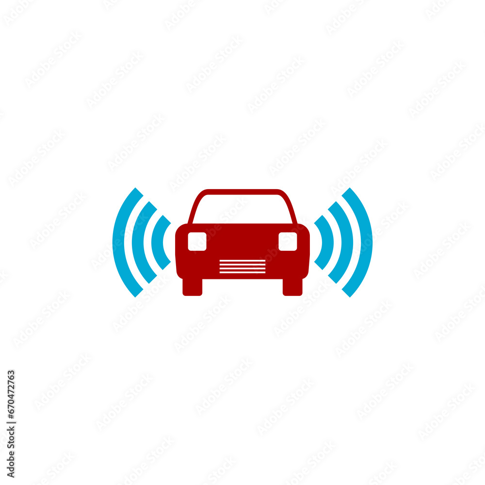 Smart car icon isolated on transparent background Smart car icon isolated on transparent background