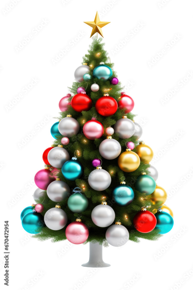 Christmas tree in transparent background Christmas tree in transparent background