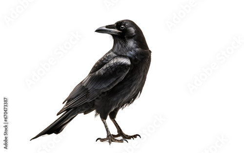 Common Raven Species Overview on Transparent background