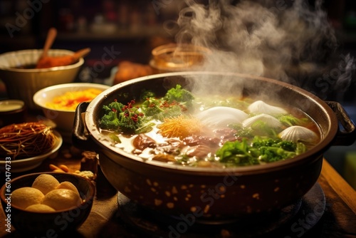 Steaming Hotpot and Broths.