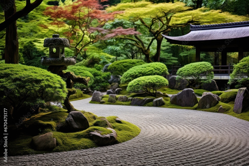 Quiet Japanese Zen Garden.