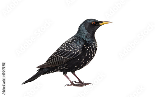 The Common Starling Species on Transparent background
