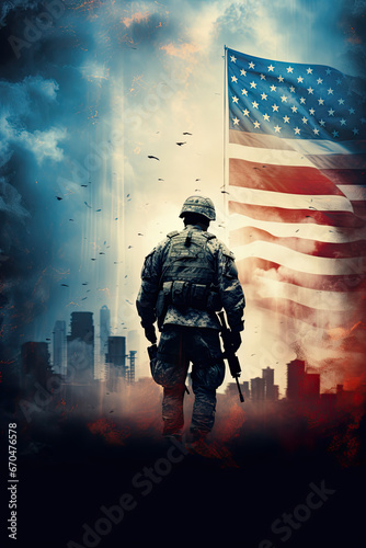 veterans day background, poster, banner