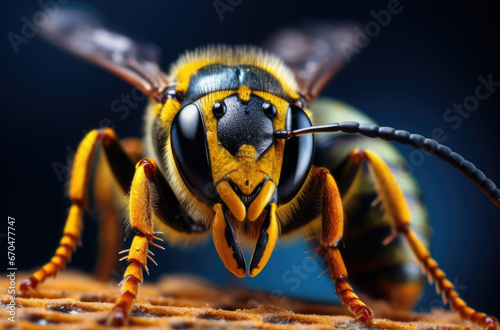 Extreme sharp and detailed study of wasp head. © Ruslan Gilmanshin