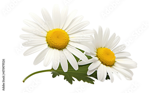 Beautiful Daisy Flowers in Bloom on Transparent background