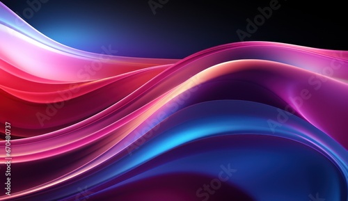 3d wave of colored violet rays, wallpaper, illustration, background