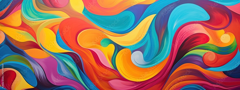 Close-up of an abstract pattern on a multi-colored background Close-up of an abstract pattern on a multi-colored background