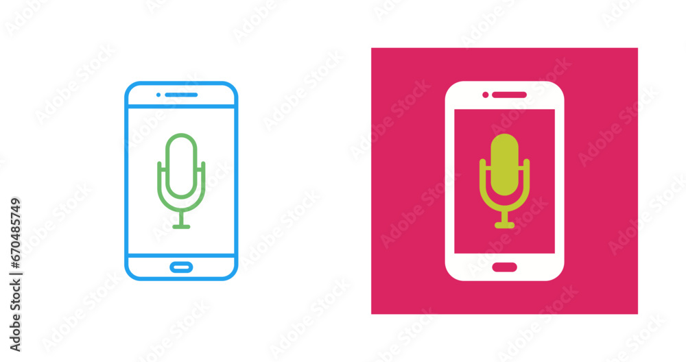 Microphone Vector Icon Microphone Vector Icon