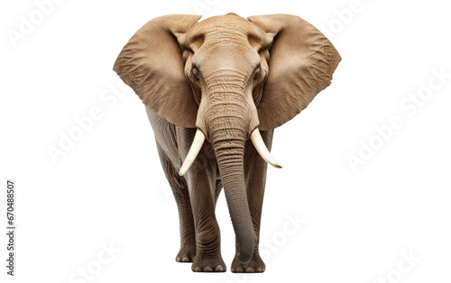 The Elephant Enormous Size on Transparent background