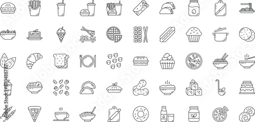 Meal Vector Flat Icons Pack 