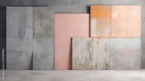 Abstract Contemporary Architecture Background with Clean Concrete Design generated by AI tool