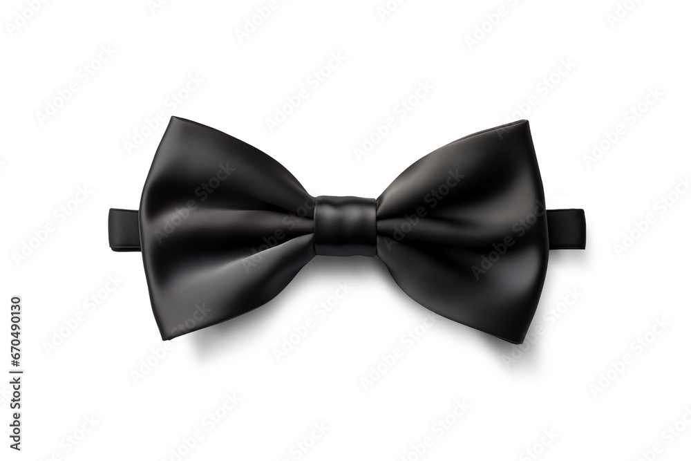 Black bow tie cut out. Generative AI
