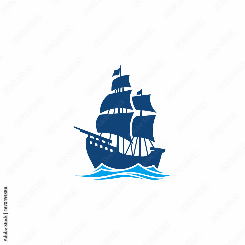 SHIPYARD PIRATES ILLUSTRATION VECTOR LOGO