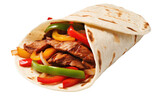 Sizzling Fajitas Tasty Mexican Dish on isolated background