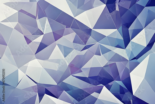 Abstract deformed blue gray triangle geometric polygon crystal pattern background futuristic technology Modern Theme