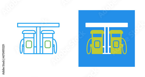 Petrol Station Vector Icon