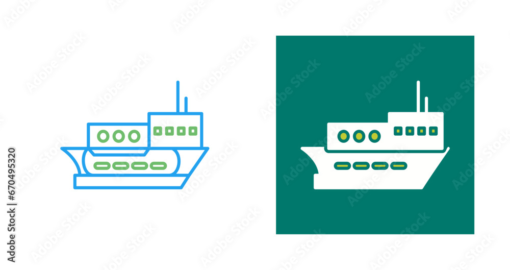 Obraz premium Delivery Ship Vector Icon