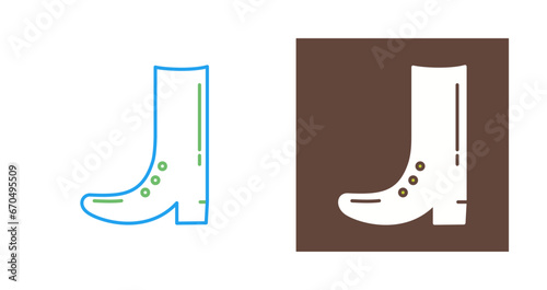 Cowboy Boot Vector Icon