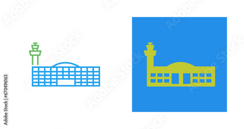 Airport Building Vector Icon
