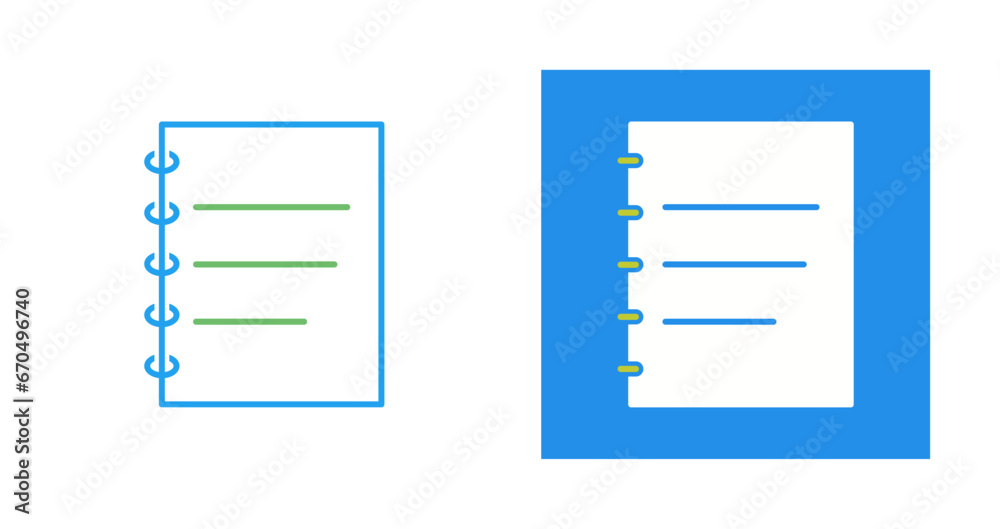 Notepad Vector Icon Notepad Vector Icon