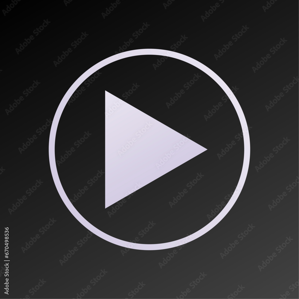 Play button icon vector illustration Play button icon vector illustration