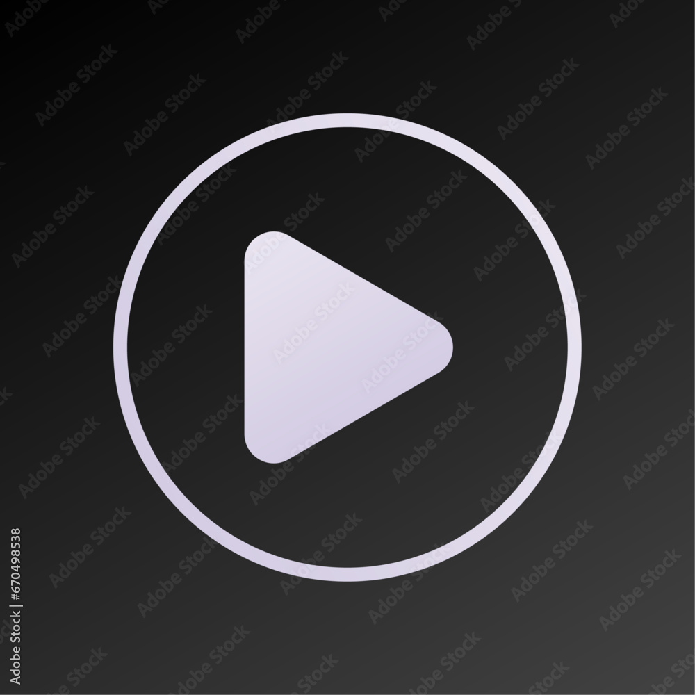 Play button icon vector illustration Play button icon vector illustration