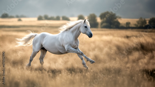 Eleganza Selvaggia- Corsa di un Cavallo Bianco © Benedetto Riba