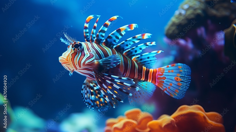 Wonderful multi color mandarin angle, mandarin angle battling, two male mandarin angle closeup, Mandarinfish or dragonet. Colorful mandarin dragonet swimming in clear ocean water close beautiful Wonderful multi color mandarin angle, mandarin angle battling, two male mandarin angle closeup, Mandarinfish or dragonet. Colorful mandarin dragonet swimming in clear ocean water close beautiful