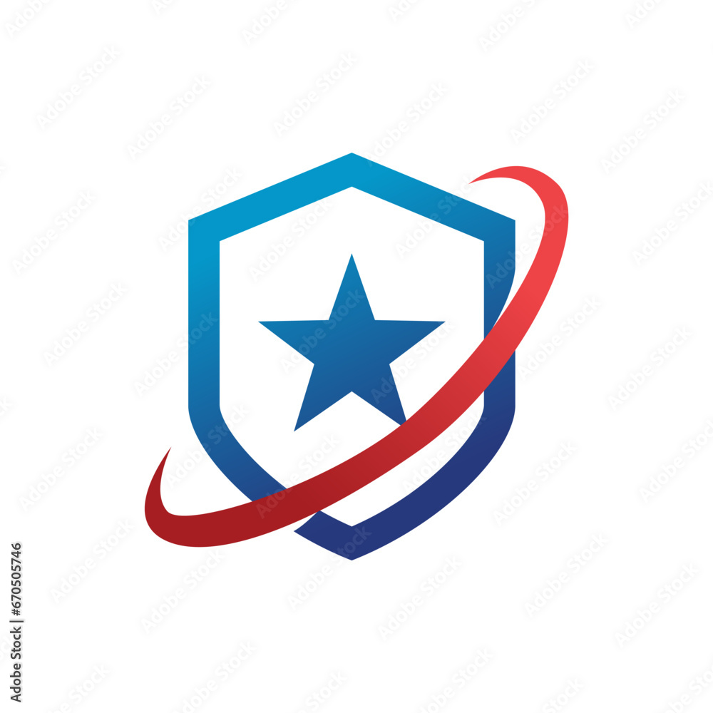 Shield Emblem, Icon Vector Logo Design Template Illustration on white background Shield Emblem, Icon Vector Logo Design Template Illustration on white background