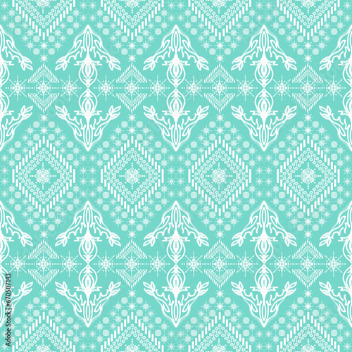 geometric paisley pattern traiditional tribal style photo