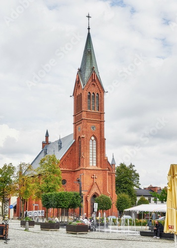 church, architecture, tower, building, city, cathedral, religion, Europe, sky, old, brick, town, landmark, travel, roof, historic, red, house, medieval, germany, poland, history, gothic, castle